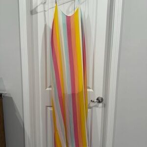 Colorful Striped Maxi Dress